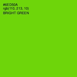 #6ED50A - Bright Green Color Image